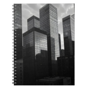 Monochrome Glass Skyscraper City Notebook