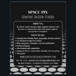 Monochrome Graphic, Graphic Designer Advertising Flyer<br><div class="desc">Monochrome Graphic,  Graphic Designer Advertising Flyers By The Business Card Store.</div>