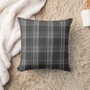 Monochrome grey Chequered Cushion