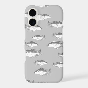 Monochrome grey fish