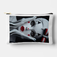 Monochrome Harlequin Makeup Bag – Bold & Elegant P