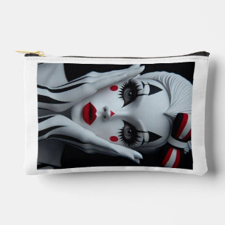 Monochrome Harlequin Makeup Bag – Bold & Elegant P