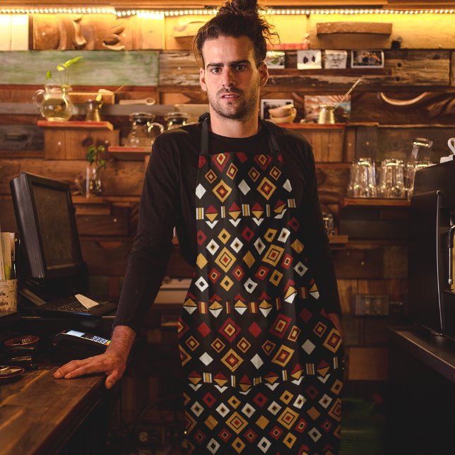 Monochrome Hexagon Apron (Creator Uploaded)