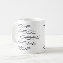 Monochrome Ink Branch Water Bottle
