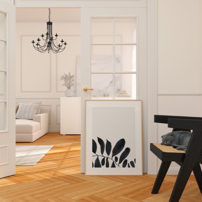 Monochrome japandy scandinavian simple print (Monochromatic japandy print)