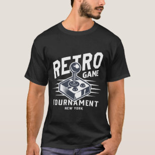 Monochrome joystick badge for gamer (black)  T-Shirt