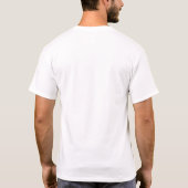 Monochrome joystick badge for gamer (white) T-Shirt (Back)