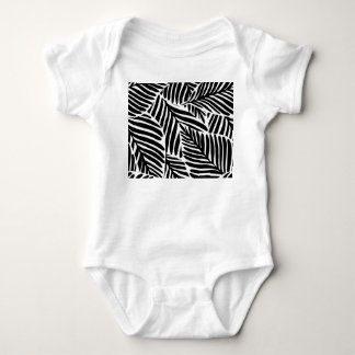 Monochrome Jungle Geometric Seamless Pattern Baby Bodysuit
