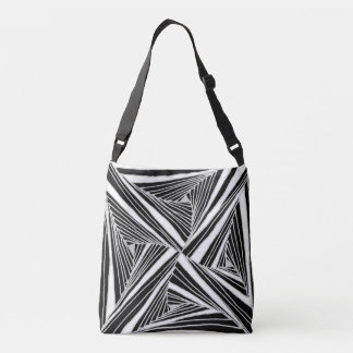 Monochrome Kaleido Tote Bag
