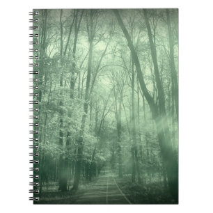 Monochrome landscape nature parkart, autumn, backg notebook