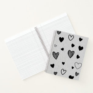 monochrome love notebook 