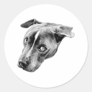 Monochrome Loyalty Decal Classic Round Sticker