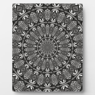 Monochrome Mandala Plaque