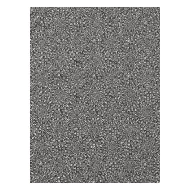 Monochrome Mandala Tablecloth (Front)
