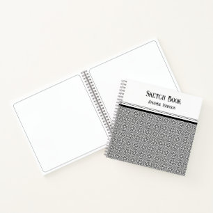 Monochrome Minimalistic Square Notebook