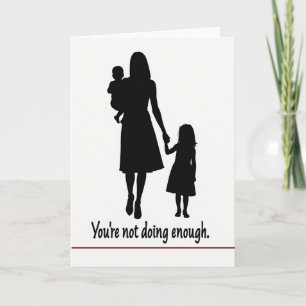 Monochrome Mothers Day Family Card