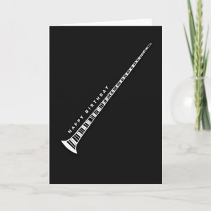 Monochrome Music Birthday Card