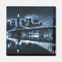 Monochrome New York Skyline Nightscape