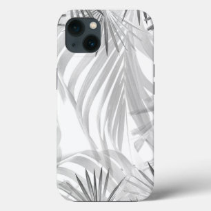 Monochrome Palm Bliss 1 #tropical #art iPhone 13 Case