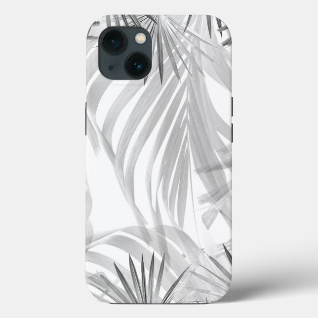 Monochrome Palm Bliss 1 #tropical #art Case-Mate iPhone Case (Back)