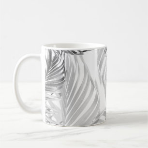 Monochrome Palm Bliss 1 #tropical #art Coffee Mug