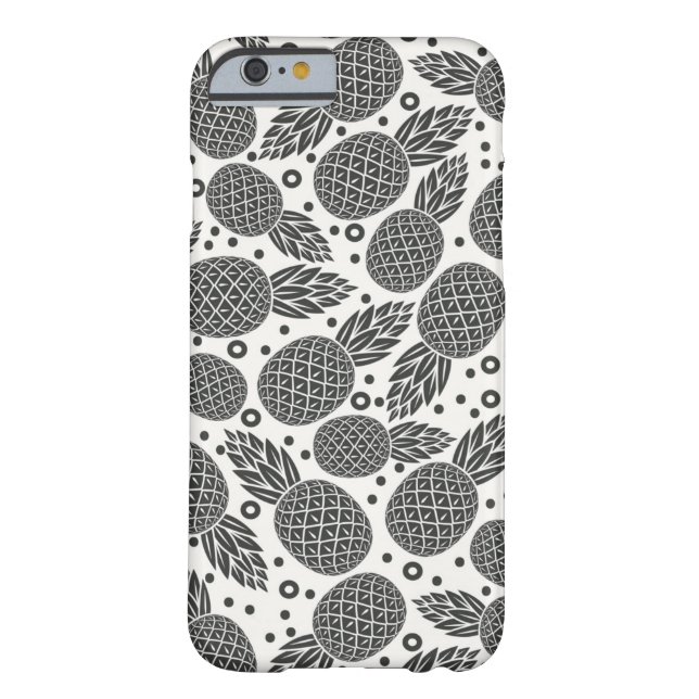 Monochrome Pineapples Case-Mate iPhone Case (Back)