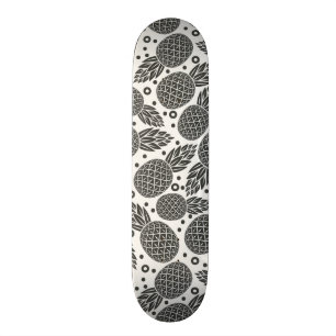 Monochrome Pineapples Skateboard