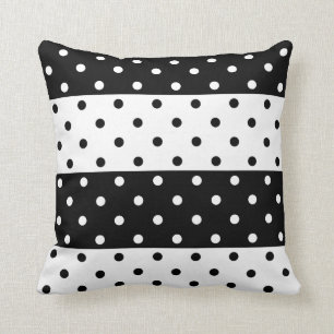 Monochrome Polka Dots Pillow