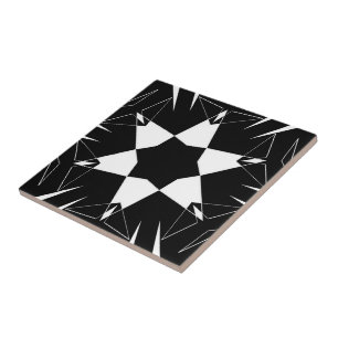 Monochrome Pulse Ceramic Tile