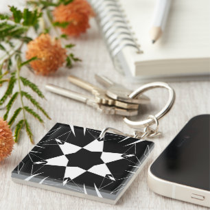 Monochrome Pulse Key Ring