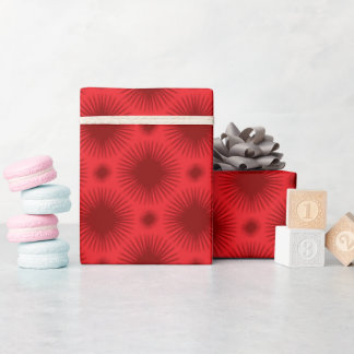 Monochrome Red Christmas Wrapping Paper