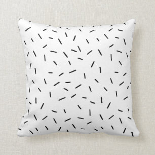 Monochrome   Reversible Black & White Sprinkles Cushion