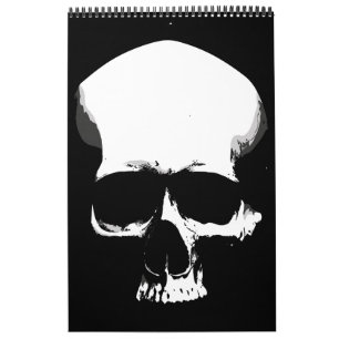 Monochrome Skull Art Calendar