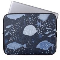 Monochrome sleeping fishes, dark pattern.