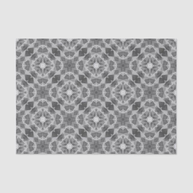 Monochrome Southwestern Dreamscape Dismal Tissue Paper (Front)