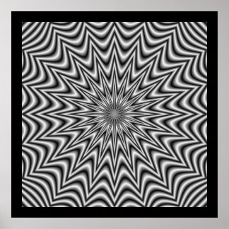 Monochrome Star  Poster