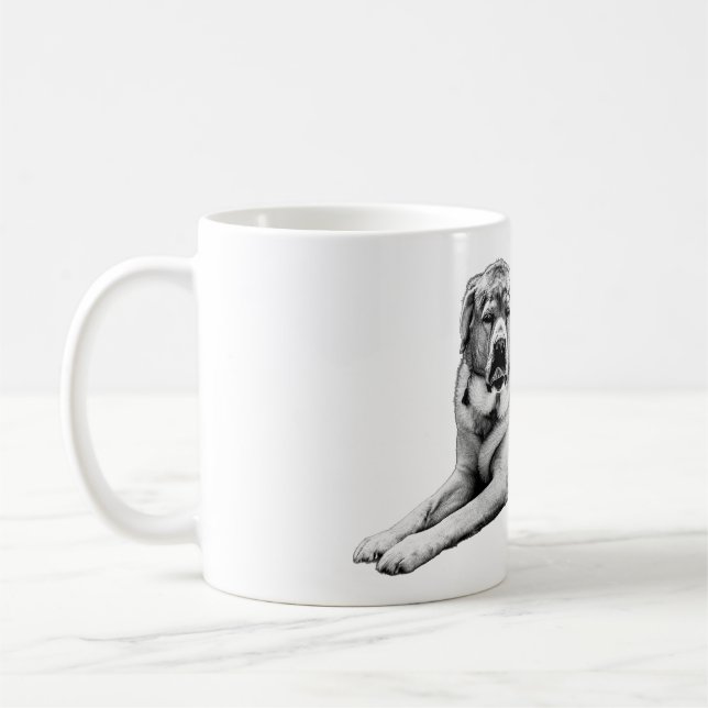 Monochrome Stillness Coffee Mug (Left)