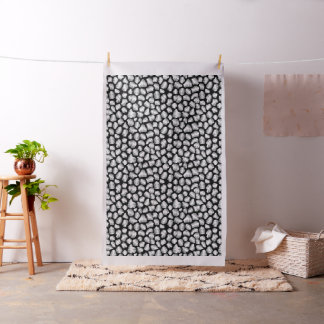 Monochrome Textured Animal Spots Pattern Fabric
