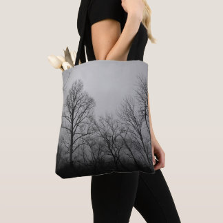 Monochrome_Tree_Tote Tote Bag