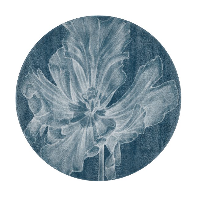 Monochrome Tulip II Cutting Board (Front)