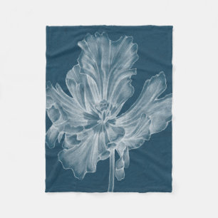 Monochrome Tulip II Fleece Blanket