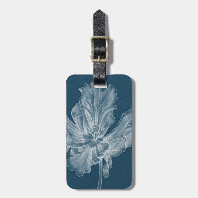 Monochrome Tulip II Luggage Tag (Front Vertical)