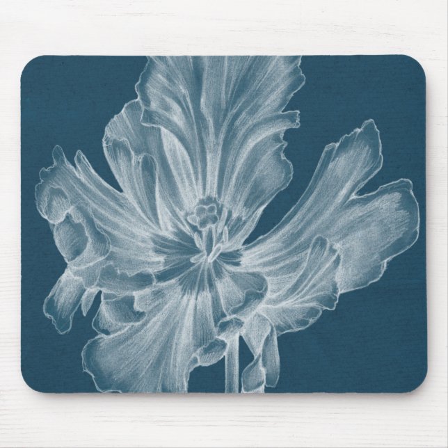 Monochrome Tulip II Mouse Pad (Front)