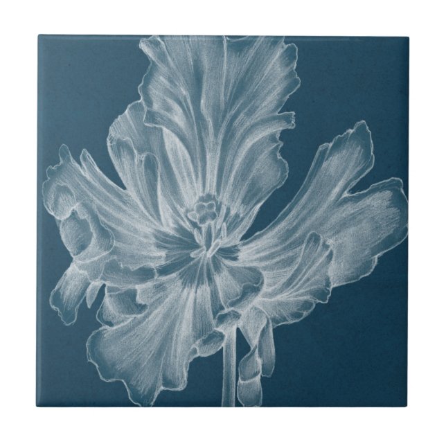 Monochrome Tulip II Tile (Front)