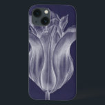 Monochrome Tulip III iPhone 13 Case<br><div class="desc">Floral</div>