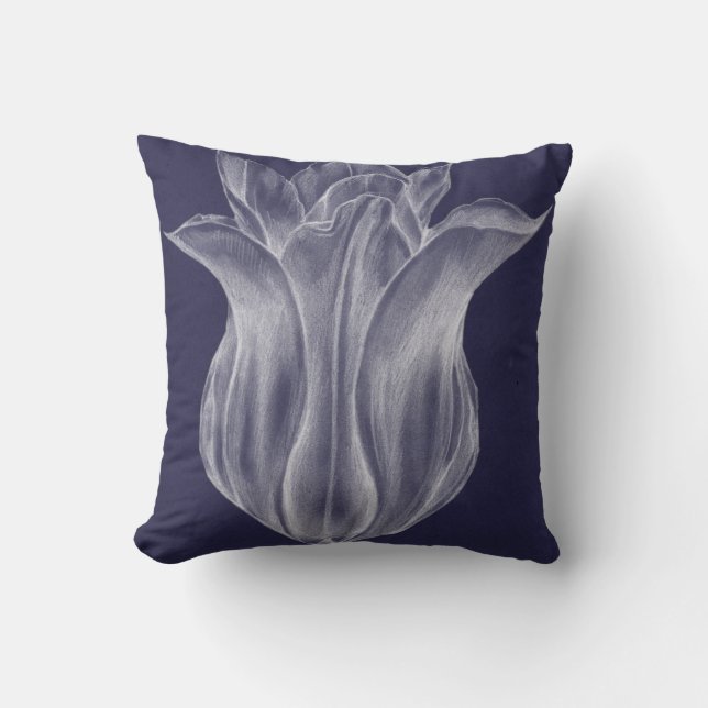 Monochrome Tulip III Cushion (Front)