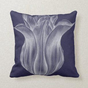 Monochrome Tulip III Cushion
