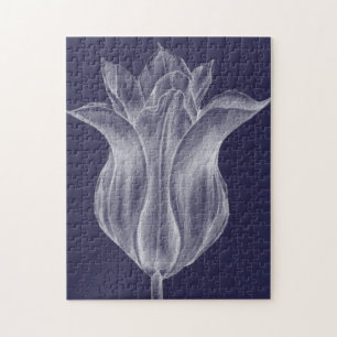 Monochrome Tulip III Jigsaw Puzzle