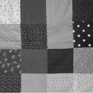 monochrome vintage retro patchwork fabric squares leggings