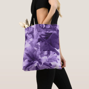 Monochrome Violets Tote Bag